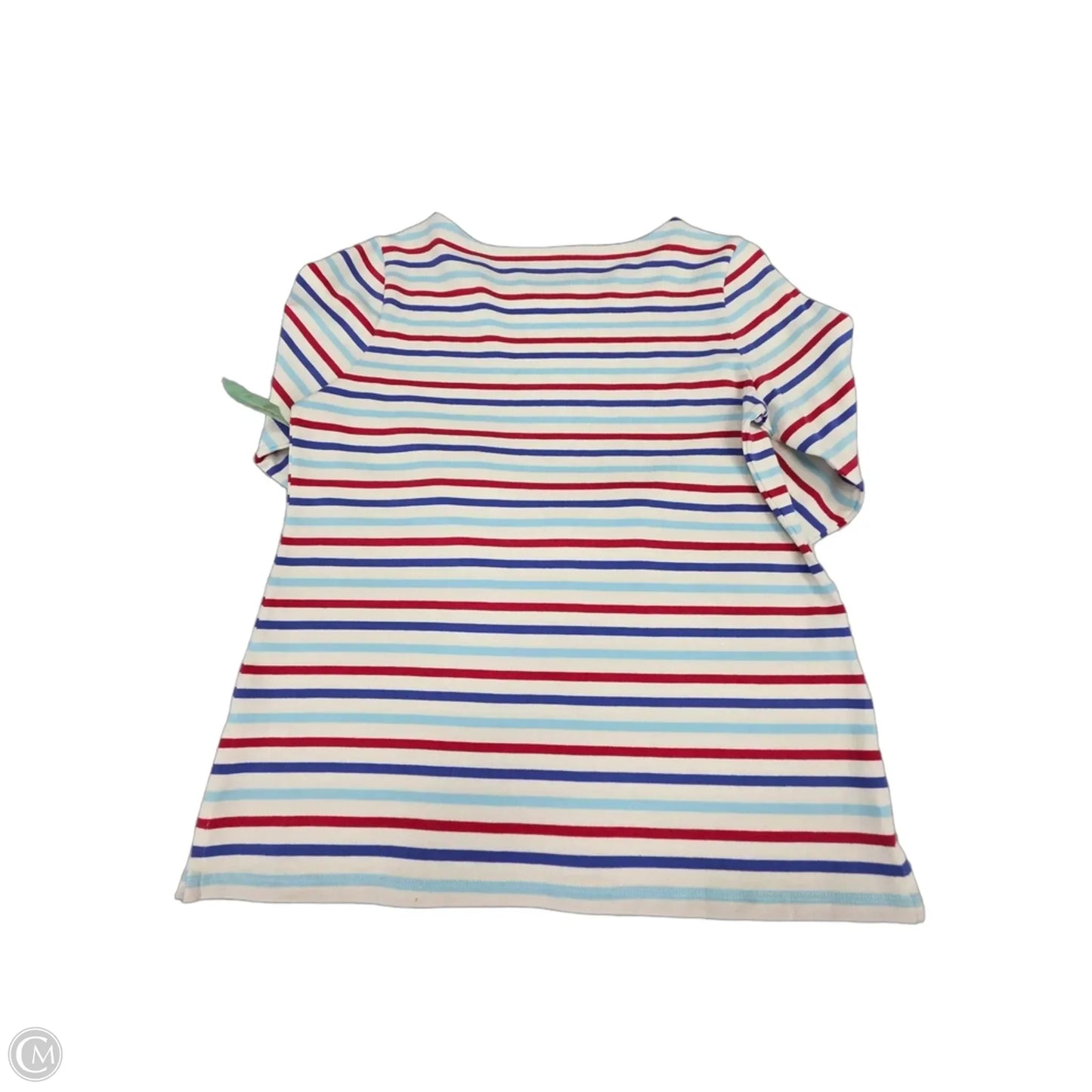 Top Long Sleeve By Talbots In Blue Red & White, Size: Mp