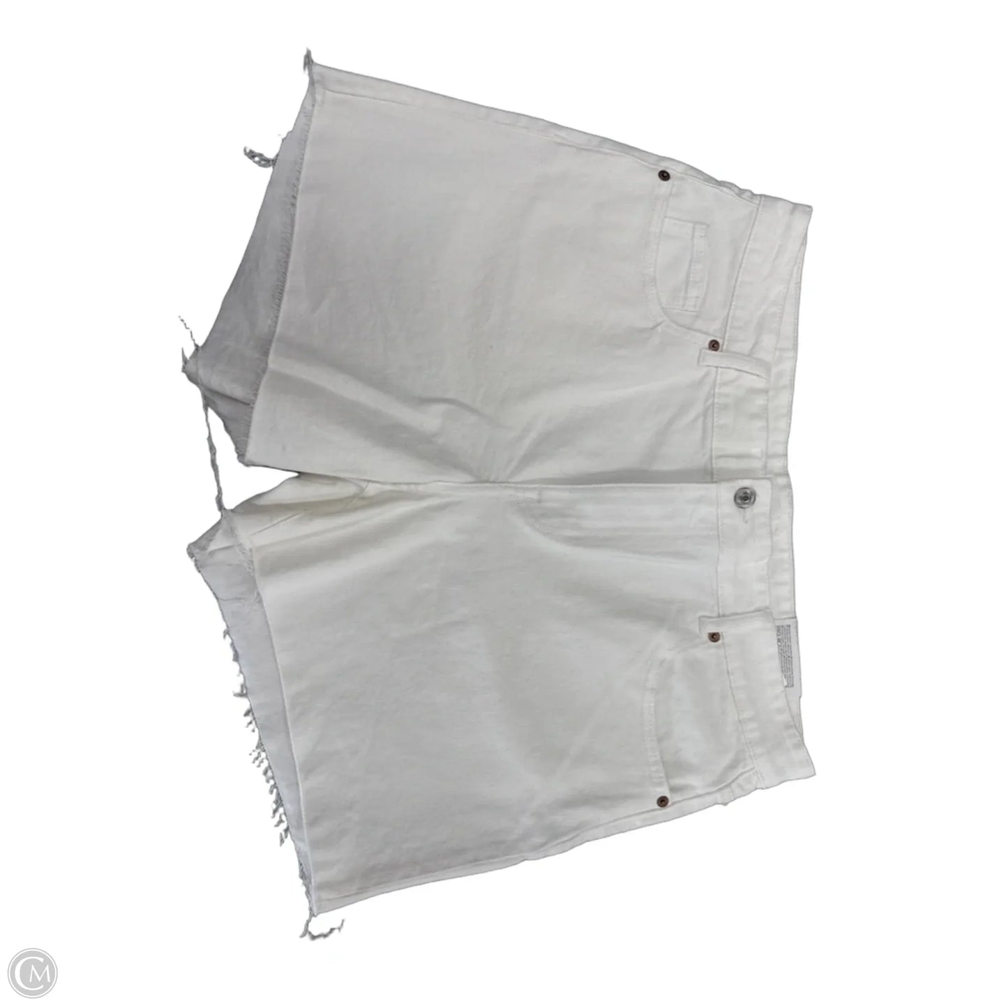 Shorts By H&m In White Denim, Size: 16