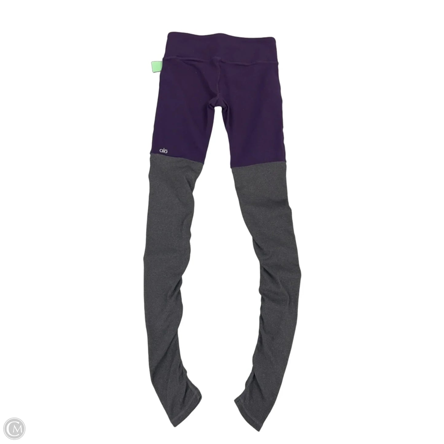 Athletic Leggings By Alo In Grey & Purple, Size: M