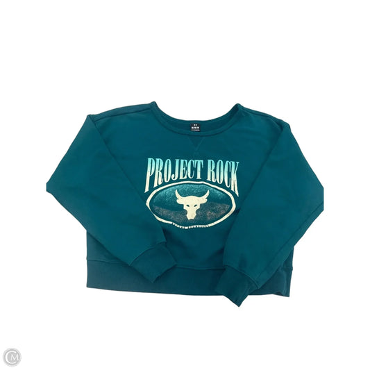 Sweatshirt Crewneck By Under Armour In Teal, Size: M