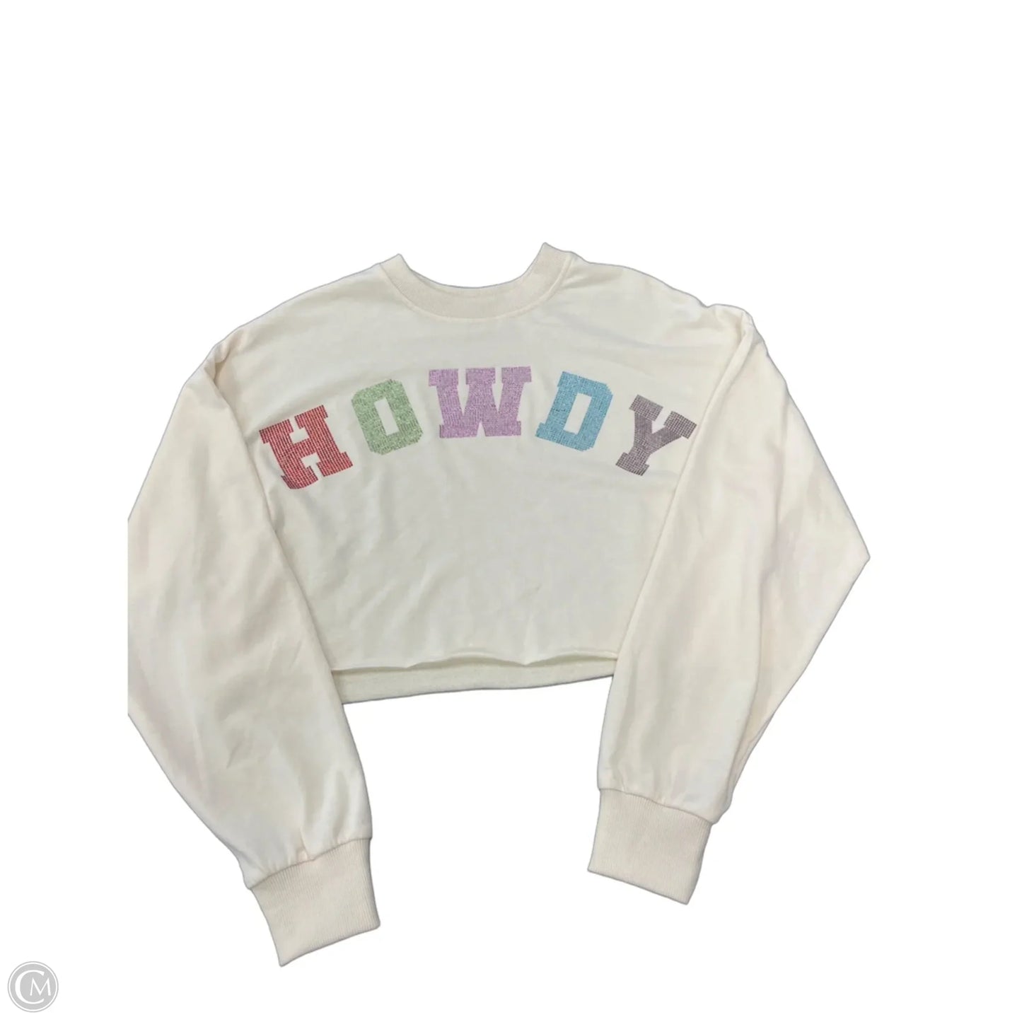 Top Long Sleeve By Baevely In Cream, Size: S