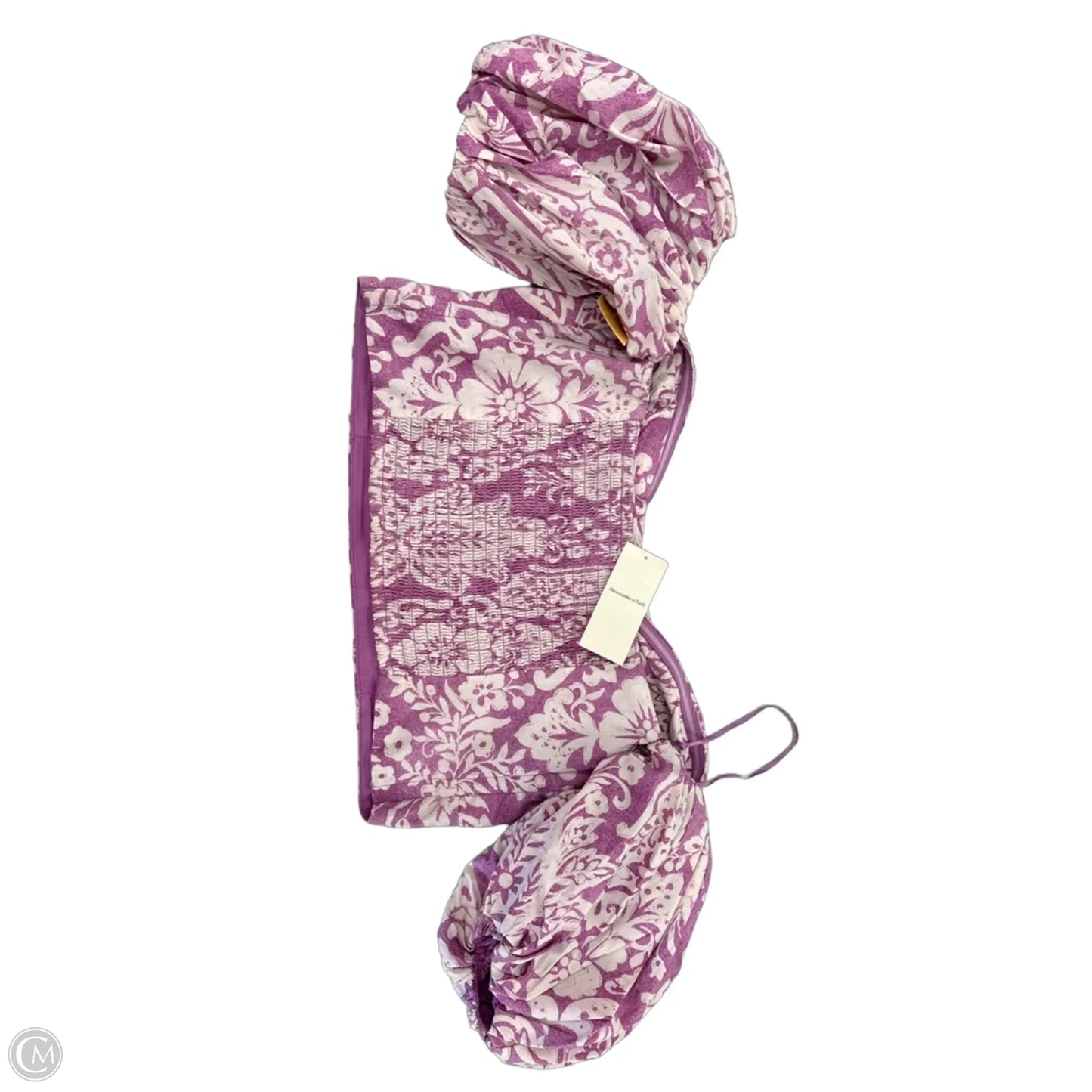 Top Short Sleeve By Abercrombie And Fitch In Purple, Size: L