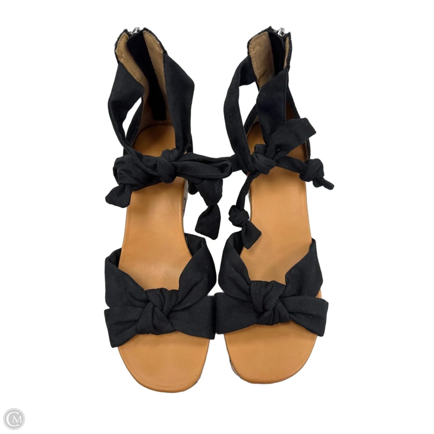 Sandals Designer By Ugg In Black & Brown, Size: 9.5
