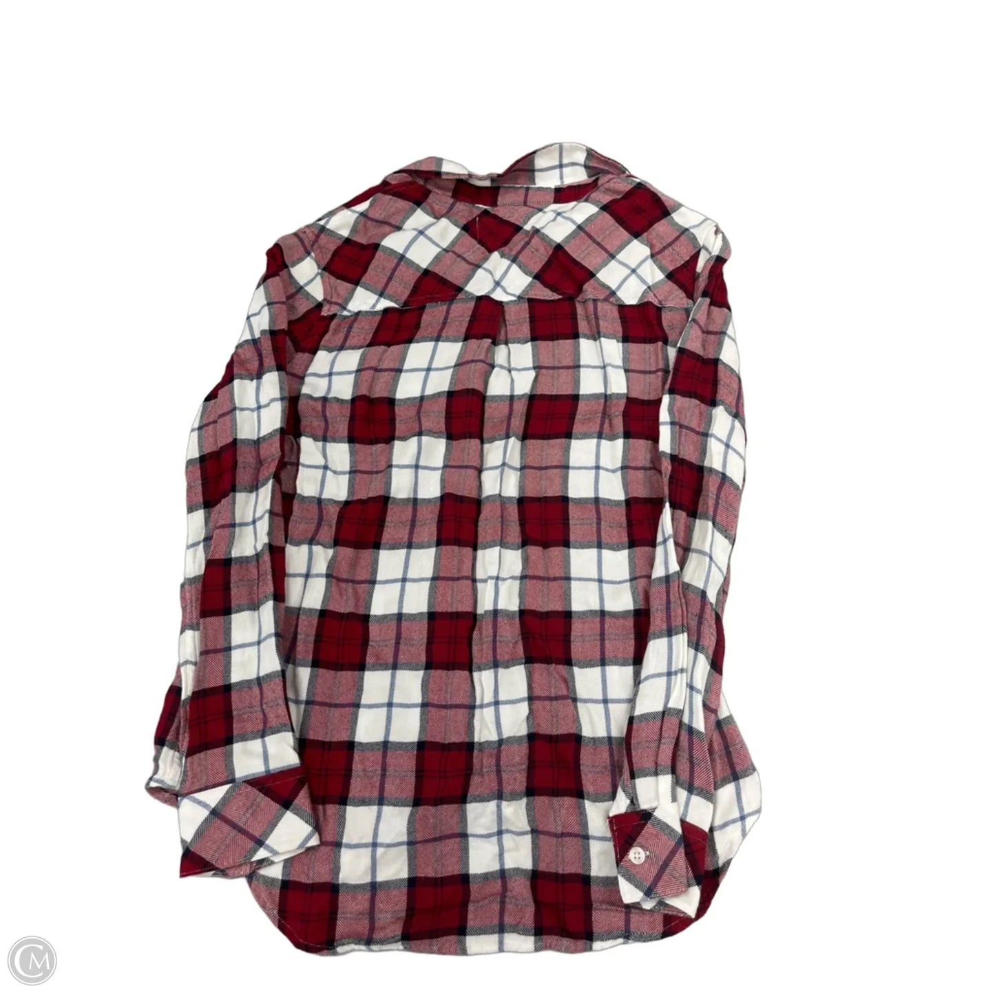 Top Long Sleeve By Rails In Plaid Pattern, Size: S