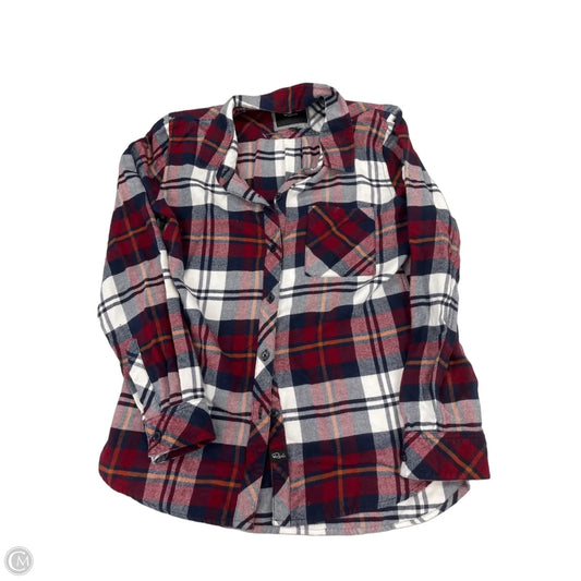 Top Long Sleeve By Rails In Plaid Pattern, Size: Xs