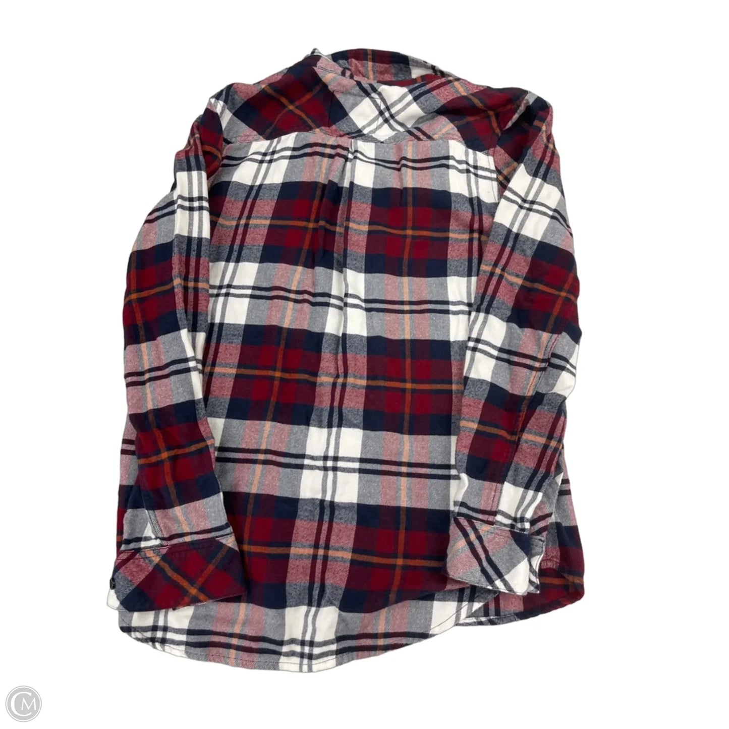 Top Long Sleeve By Rails In Plaid Pattern, Size: Xs