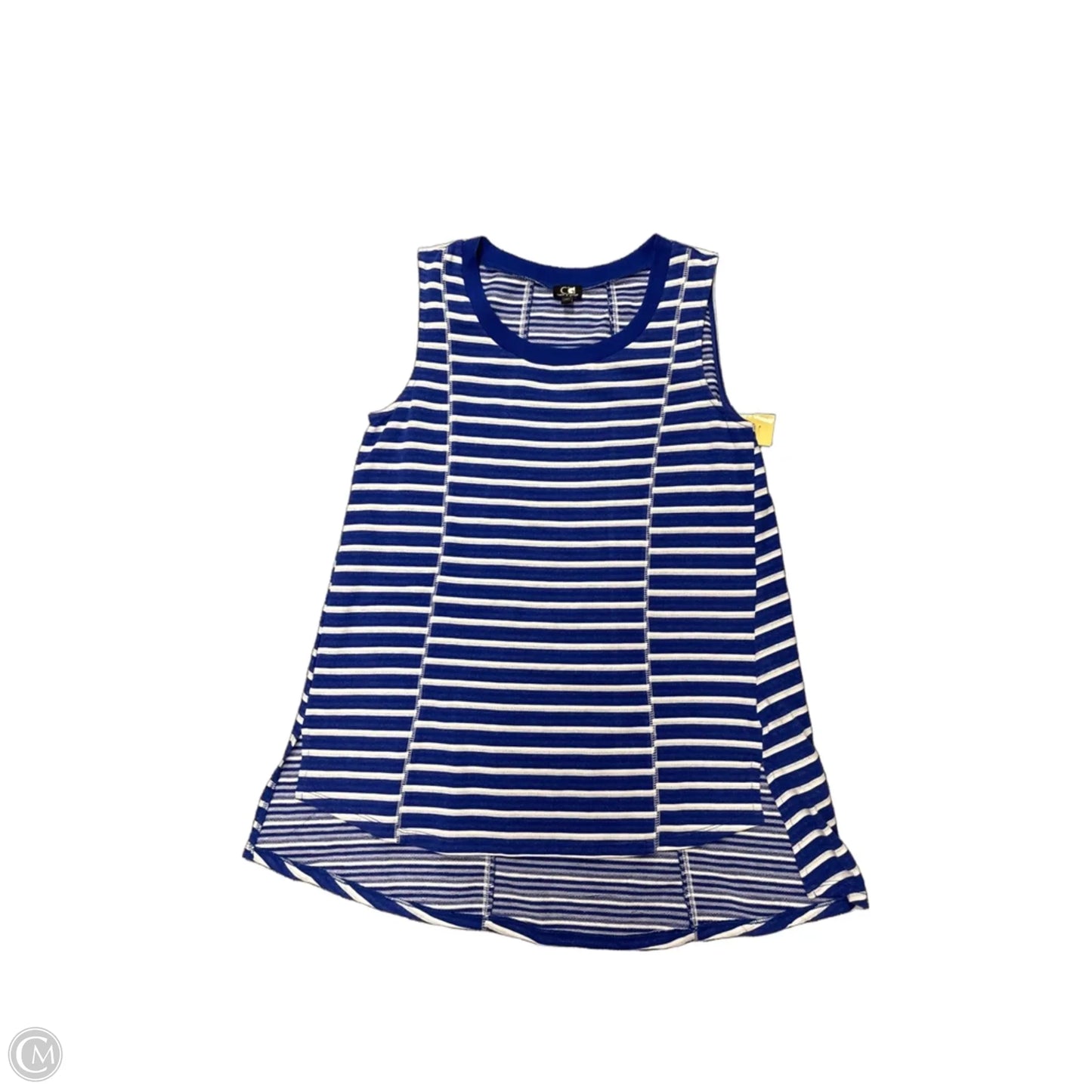 Top Sleeveless By Cable And Gauge In Striped Pattern, Size: M