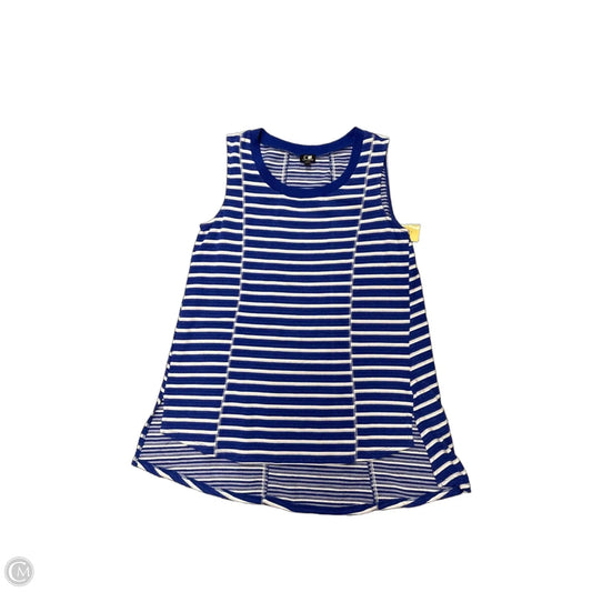 Top Sleeveless By Cable And Gauge In Striped Pattern, Size: M