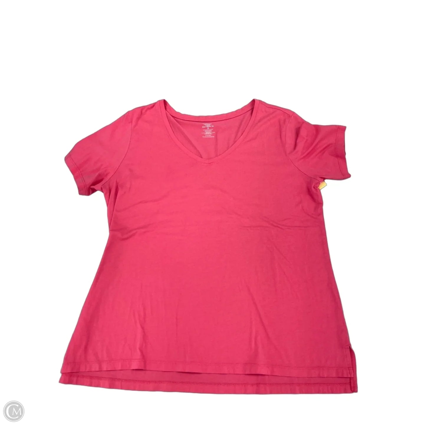 Top Short Sleeve By Members Mark In Pink, Size: Xl