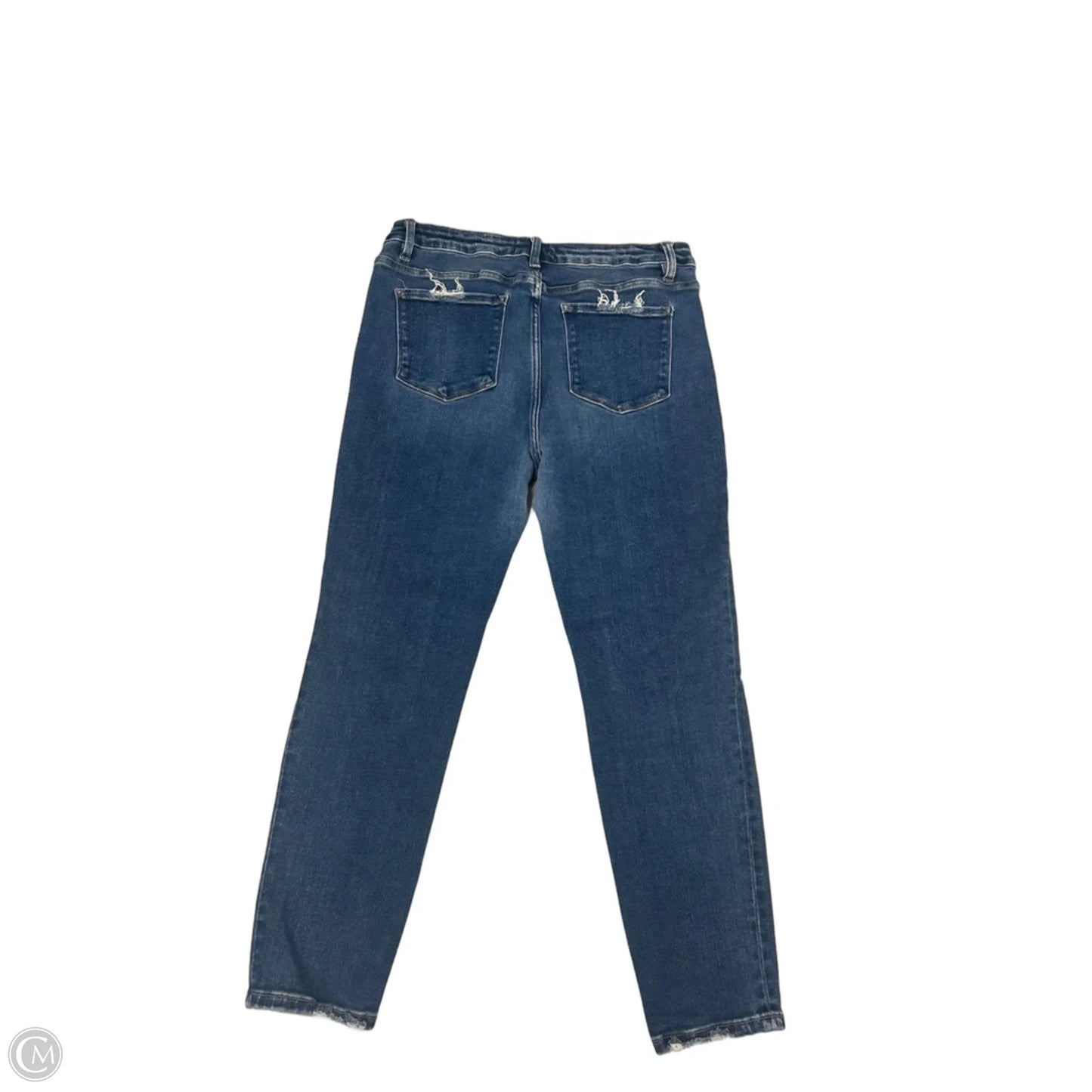 Jeans Straight By Veveret In Blue Denim, Size: 12
