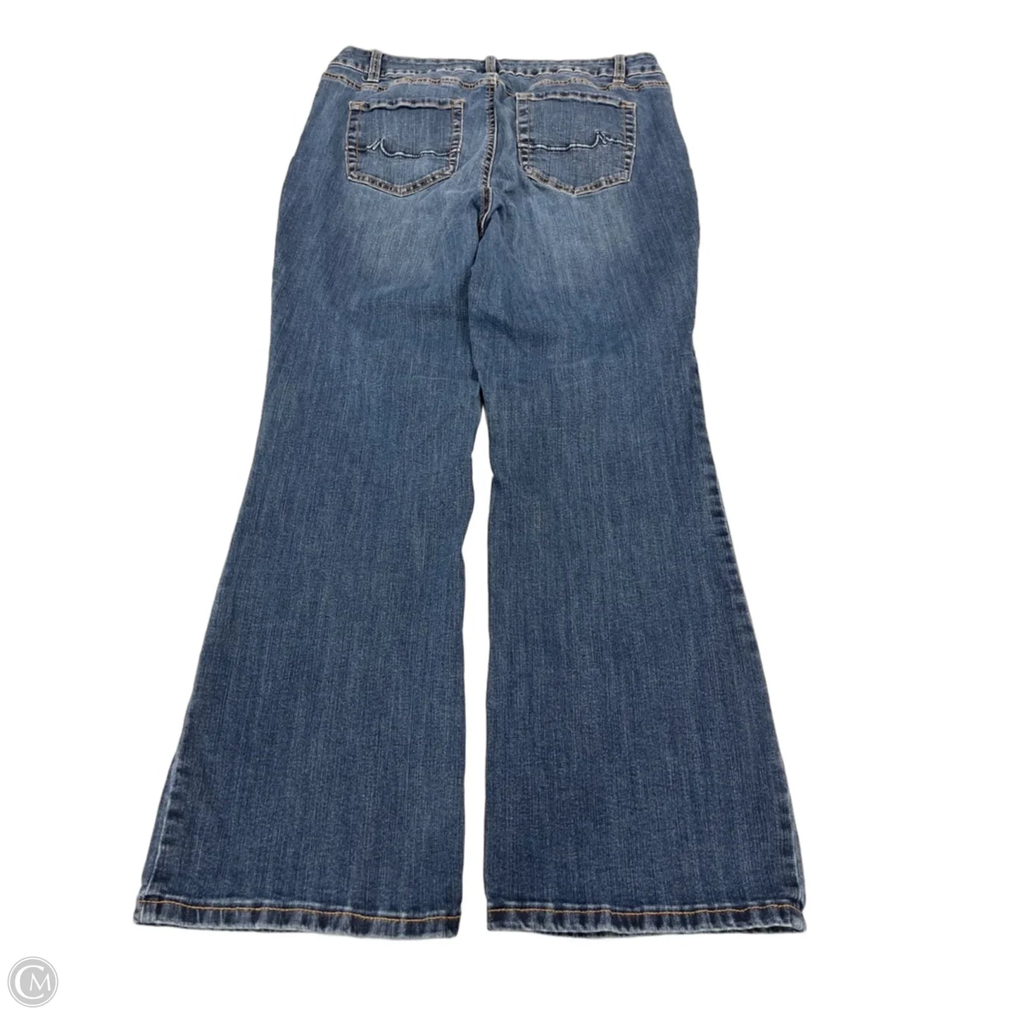 Jeans Flared By Maurices In Blue Denim, Size: 16