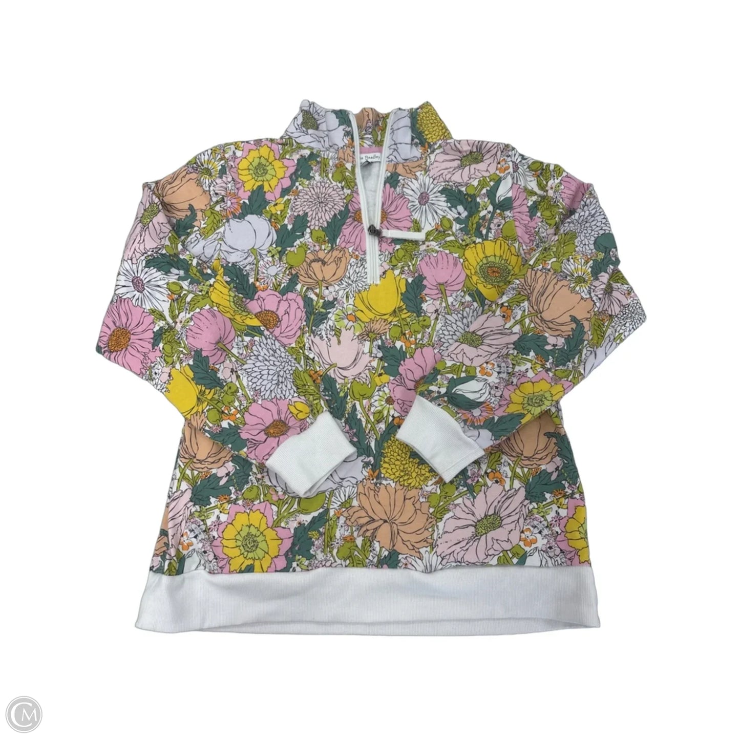 Sweatshirt Collar By Vera Bradley In Floral Print, Size: L