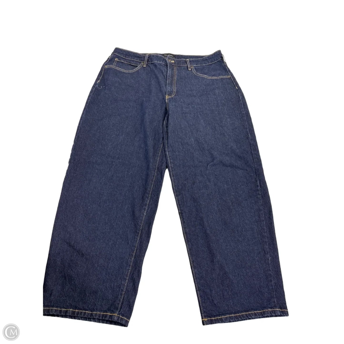 Jeans Straight By Free Assembly In Blue Denim, Size: 16