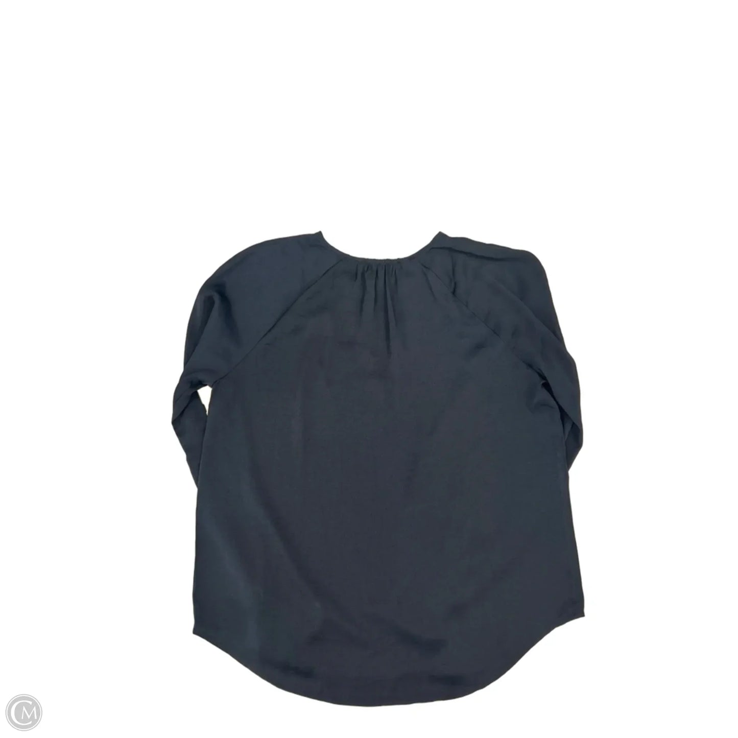 Top Long Sleeve By Ann Taylor In Navy, Size: S