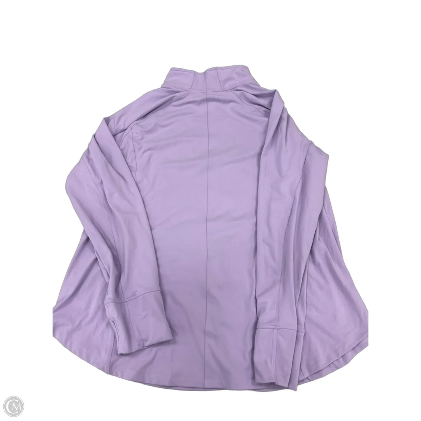Athletic Top Long Sleeve Collar By Livi Active In Purple, Size: 3x
