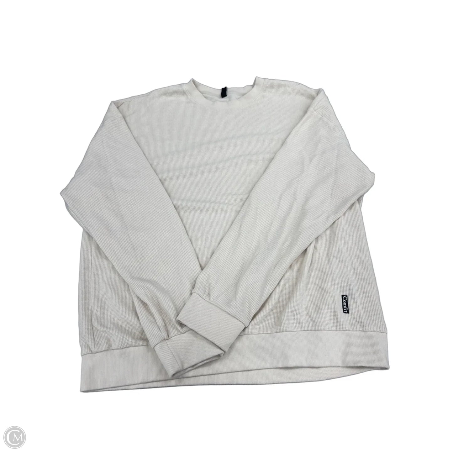 Top Long Sleeve By Cmc In Cream, Size: Xxxl