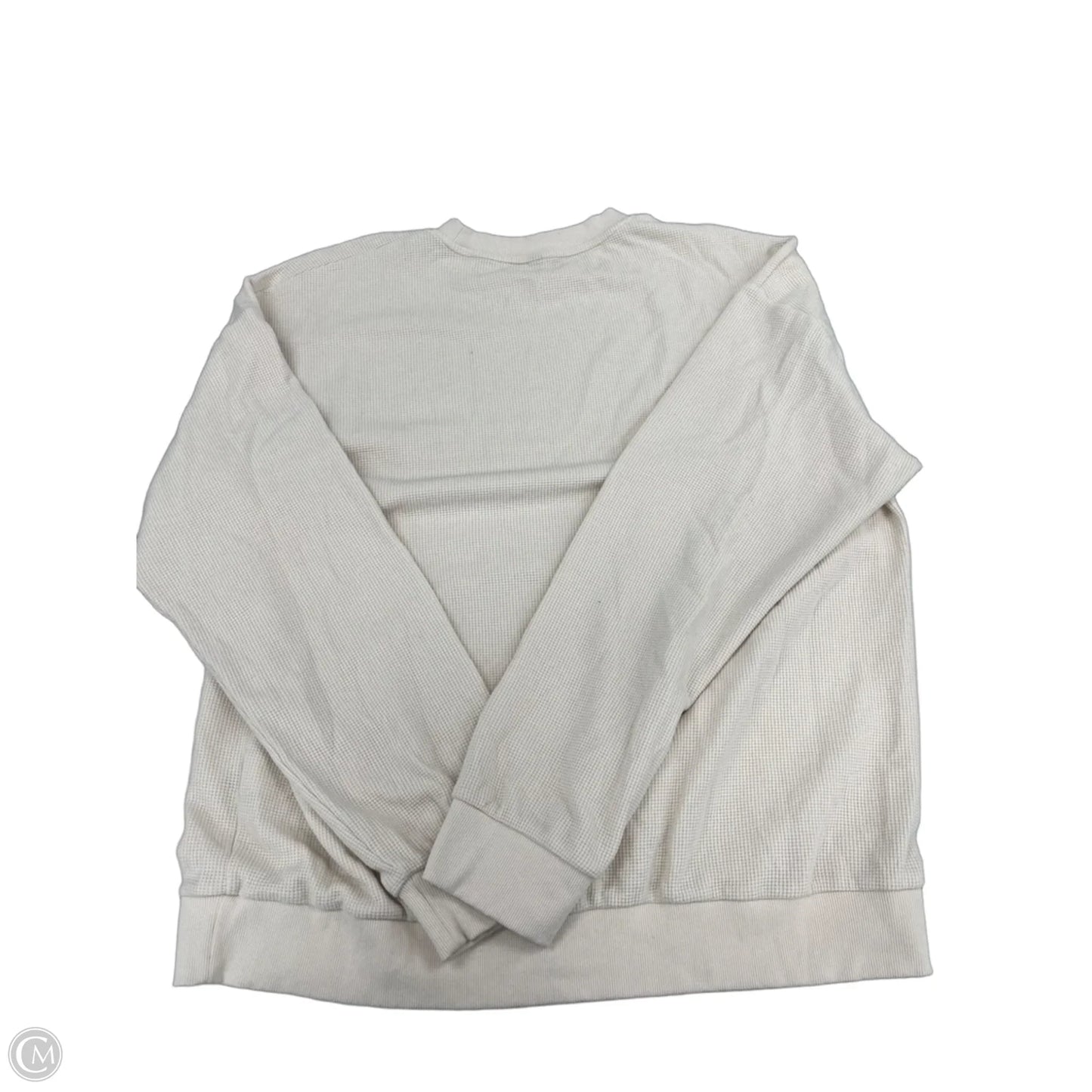 Top Long Sleeve By Cmc In Cream, Size: Xxxl