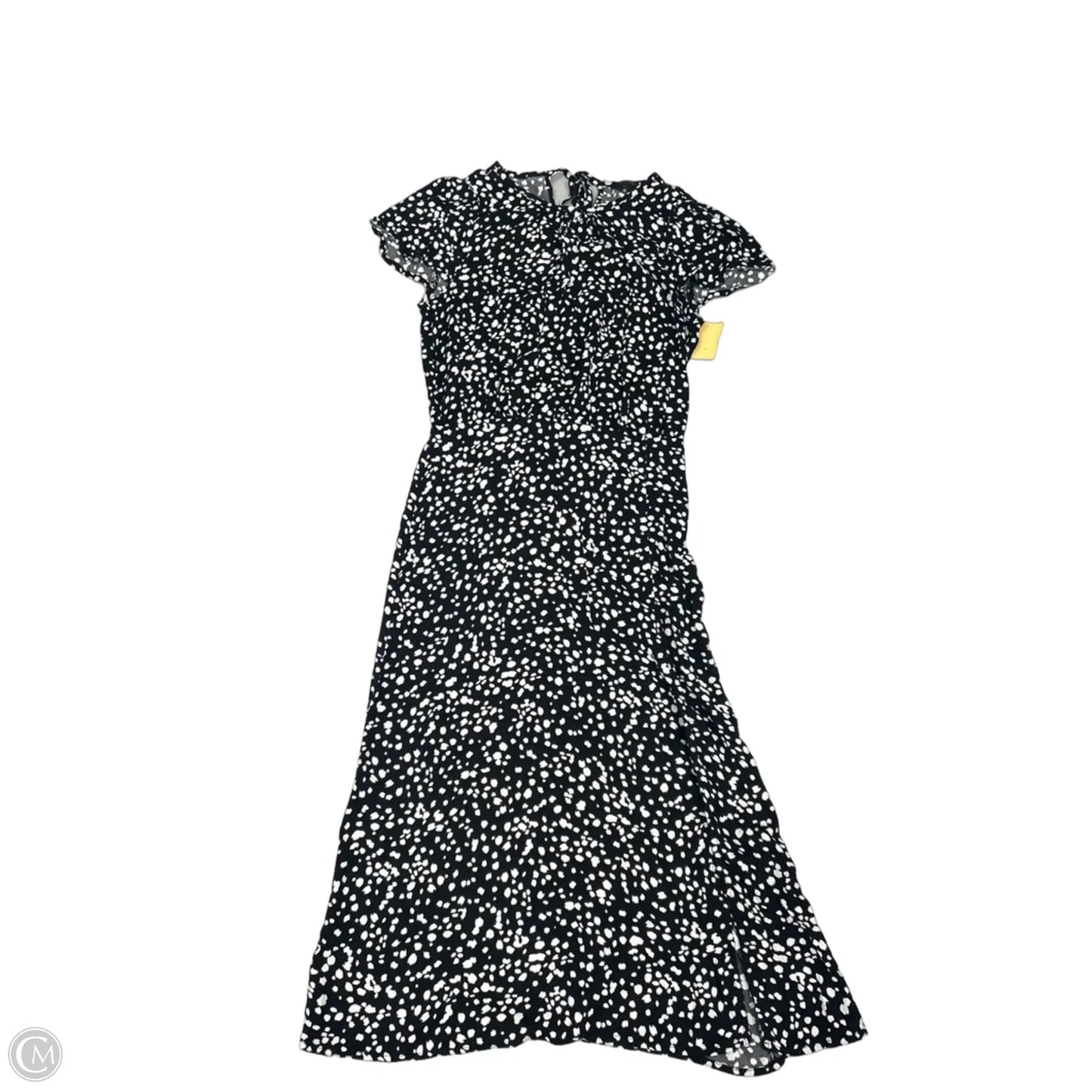 Dress Casual Midi By Banana Republic In Black & White, Size: S