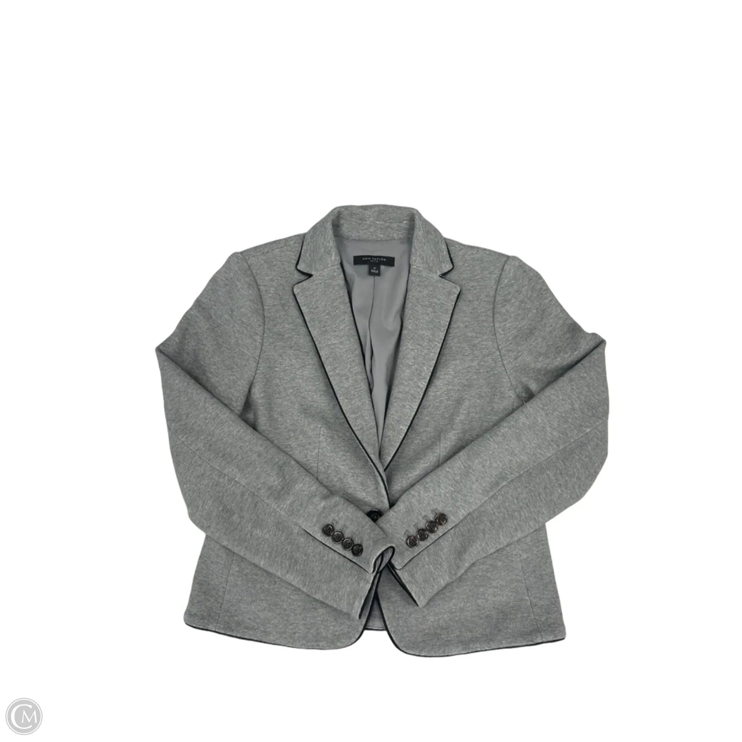 Blazer By Ann Taylor In Grey, Size: 4p