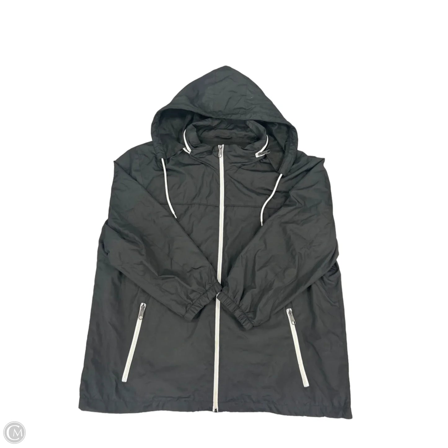 Jacket Windbreaker By Mossimo In Black, Size: Xxl