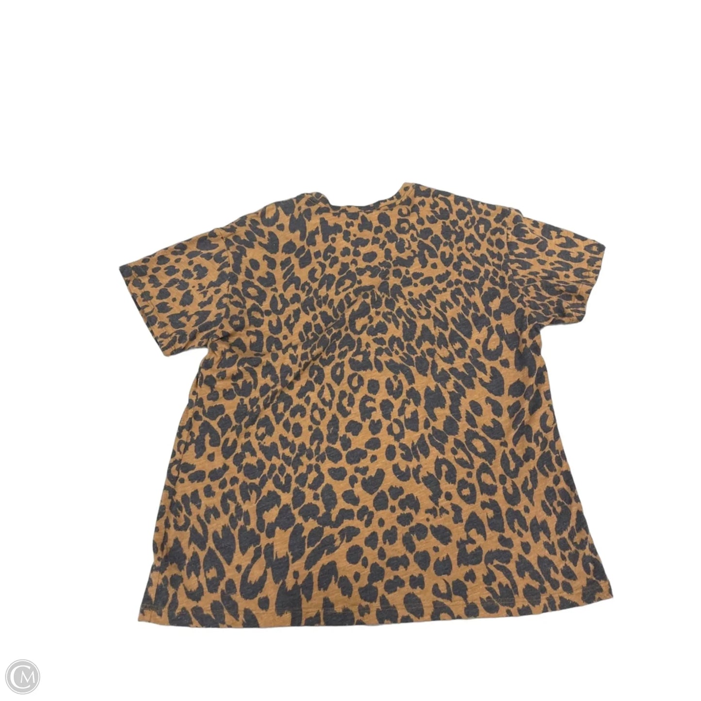Top Short Sleeve By Zutter In Animal Print, Size: S