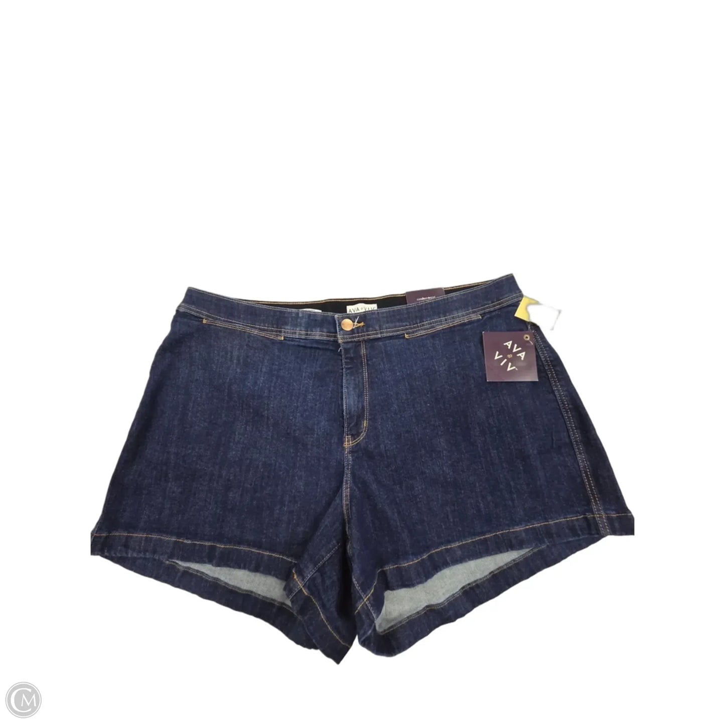 Shorts By Ava & Viv In Blue Denim, Size: 20