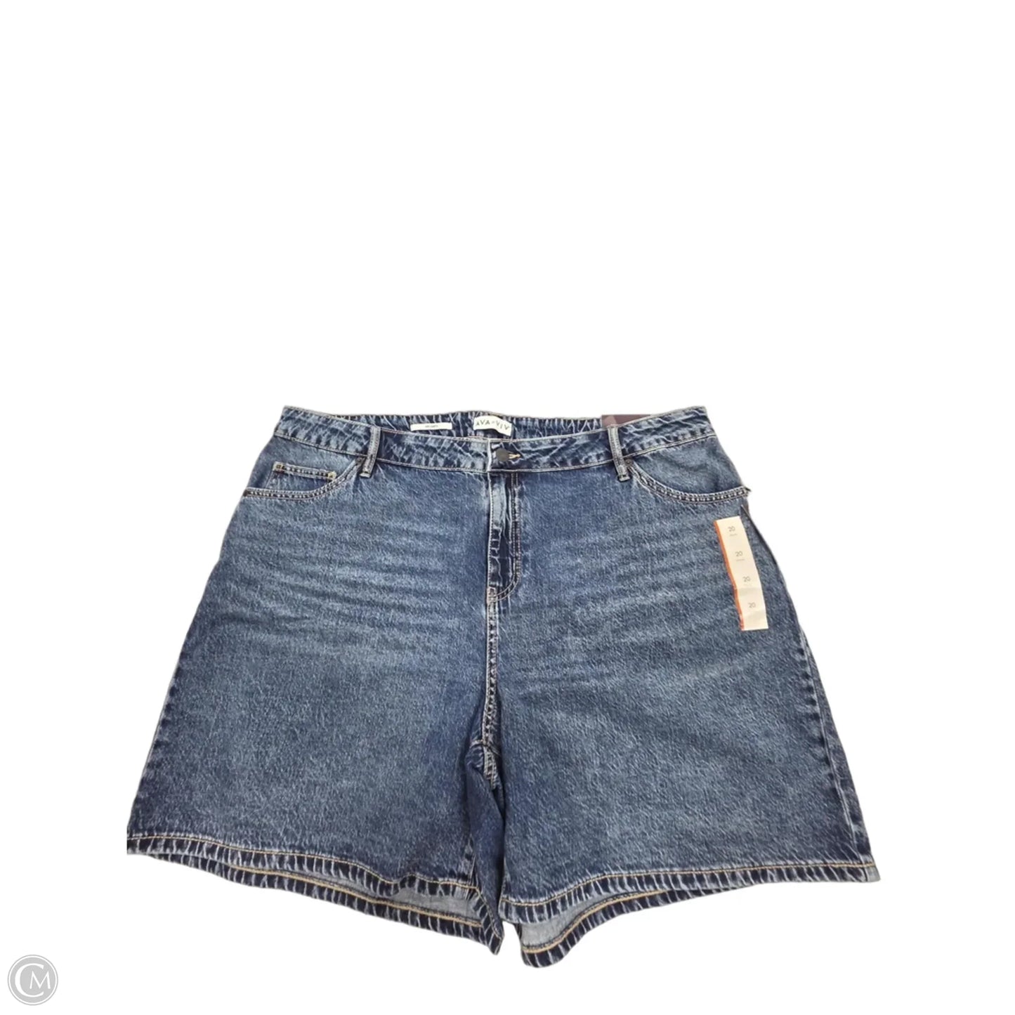 Shorts By Ava & Viv In Blue Denim, Size: 20