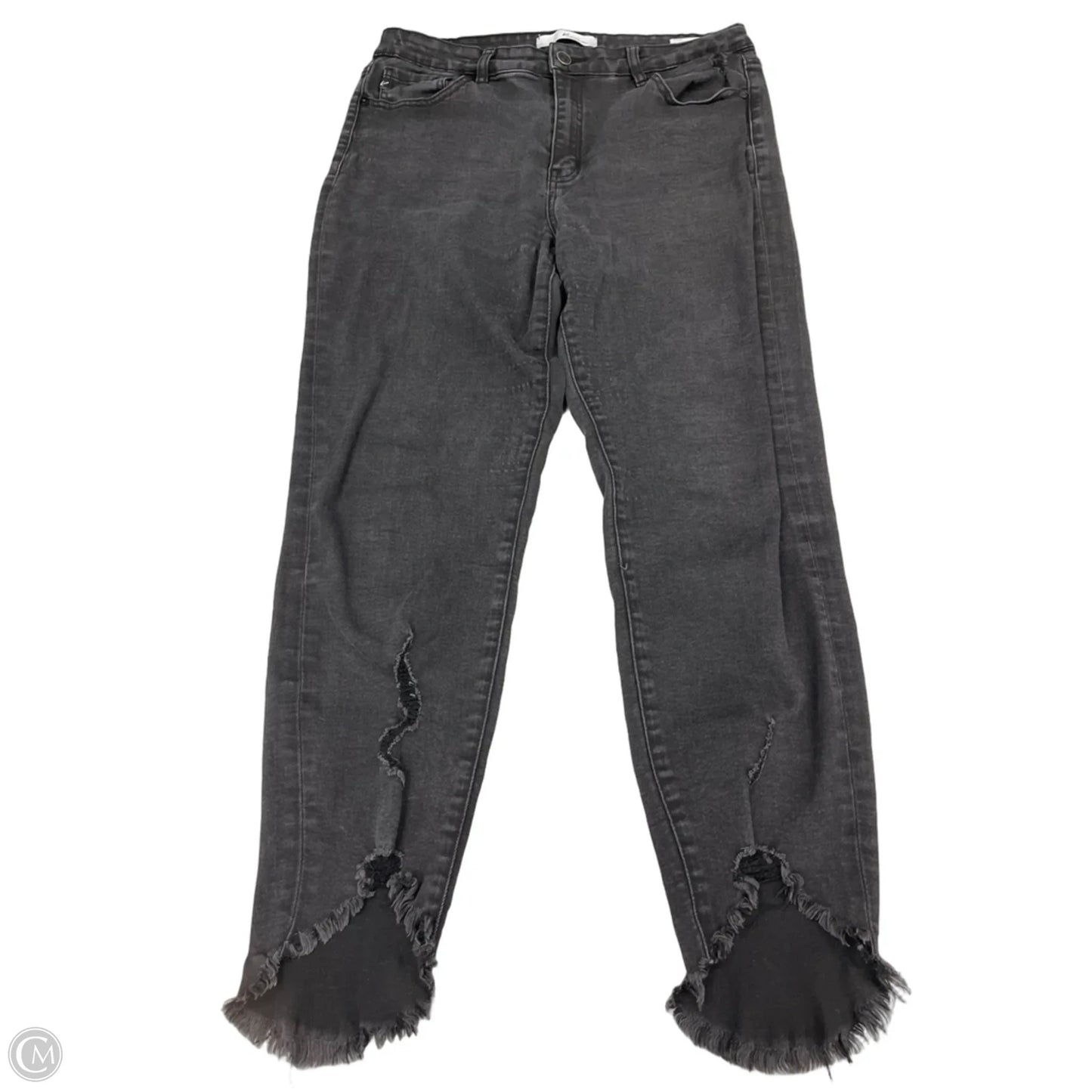 Jeans Straight By Kancan In Black Denim, Size: 12
