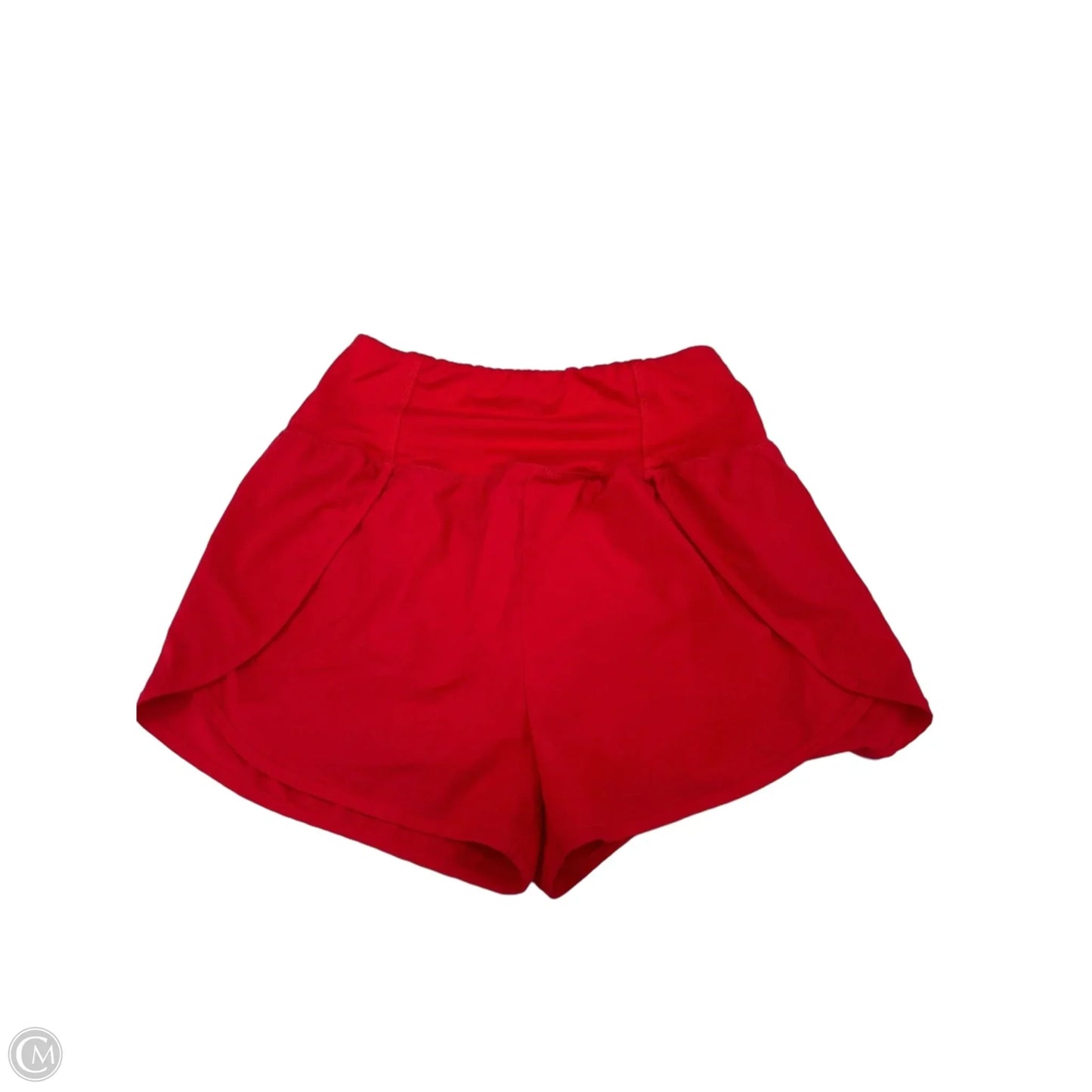 Athletic Shorts By Zenana In Red, Size: L