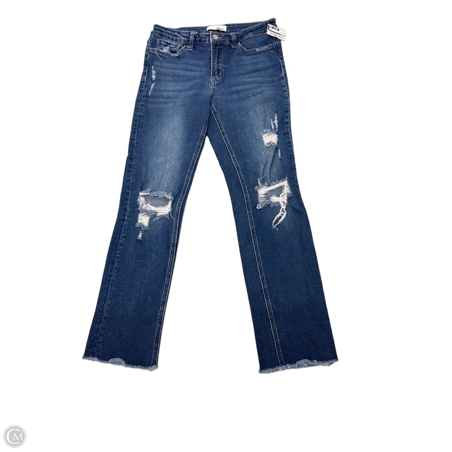 Jeans Straight By Vervet In Blue Denim, Size: 4