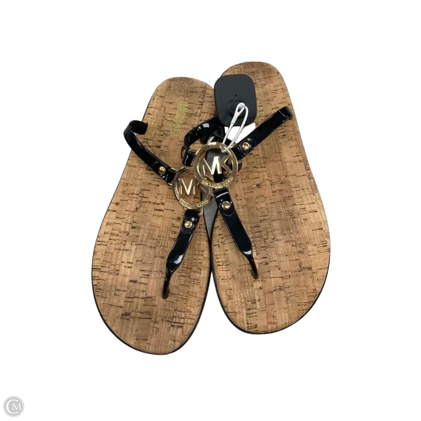 Sandals Flip Flops By Michael By Michael Kors In Black, Size: 9