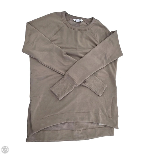 Top Long Sleeve By Athleta In Brown, Size: Xxs
