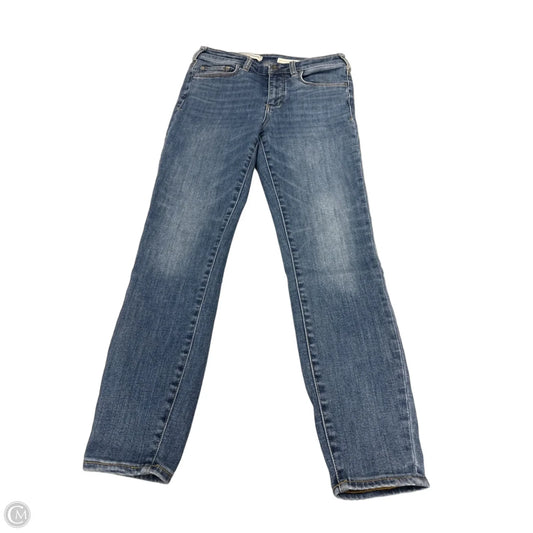 Jeans Skinny By Pilcro In Blue Red & White, Size: 8
