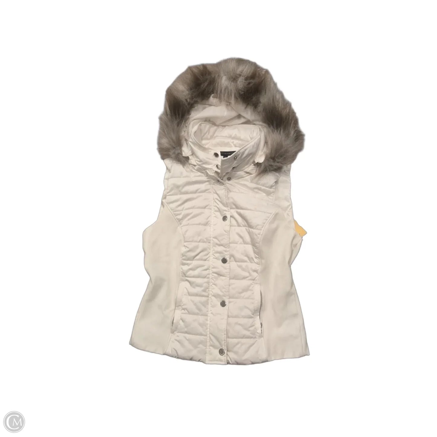 Vest Fleece By White House Black Market In White, Size: Xs