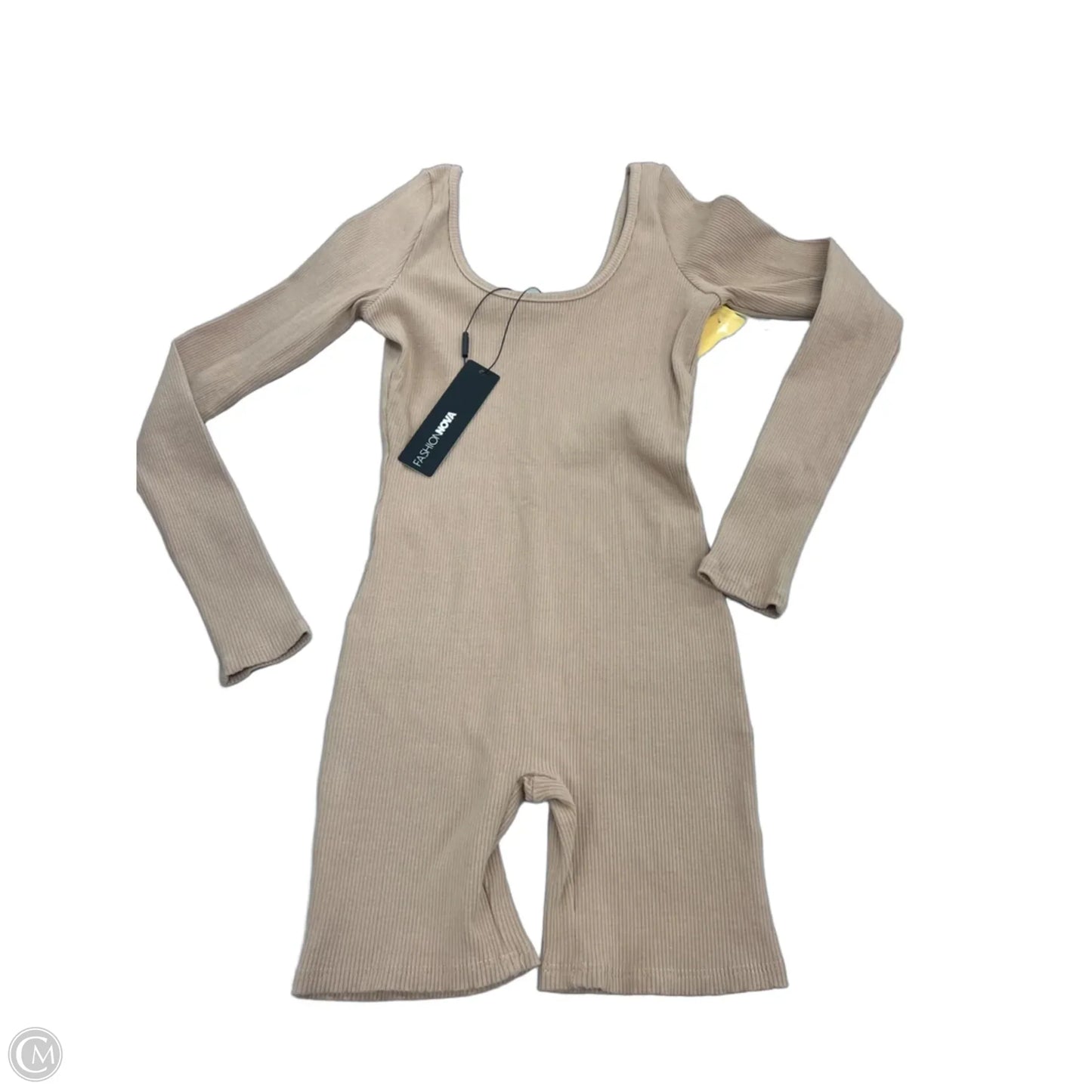 Romper By Fashion Nova In Tan, Size: M
