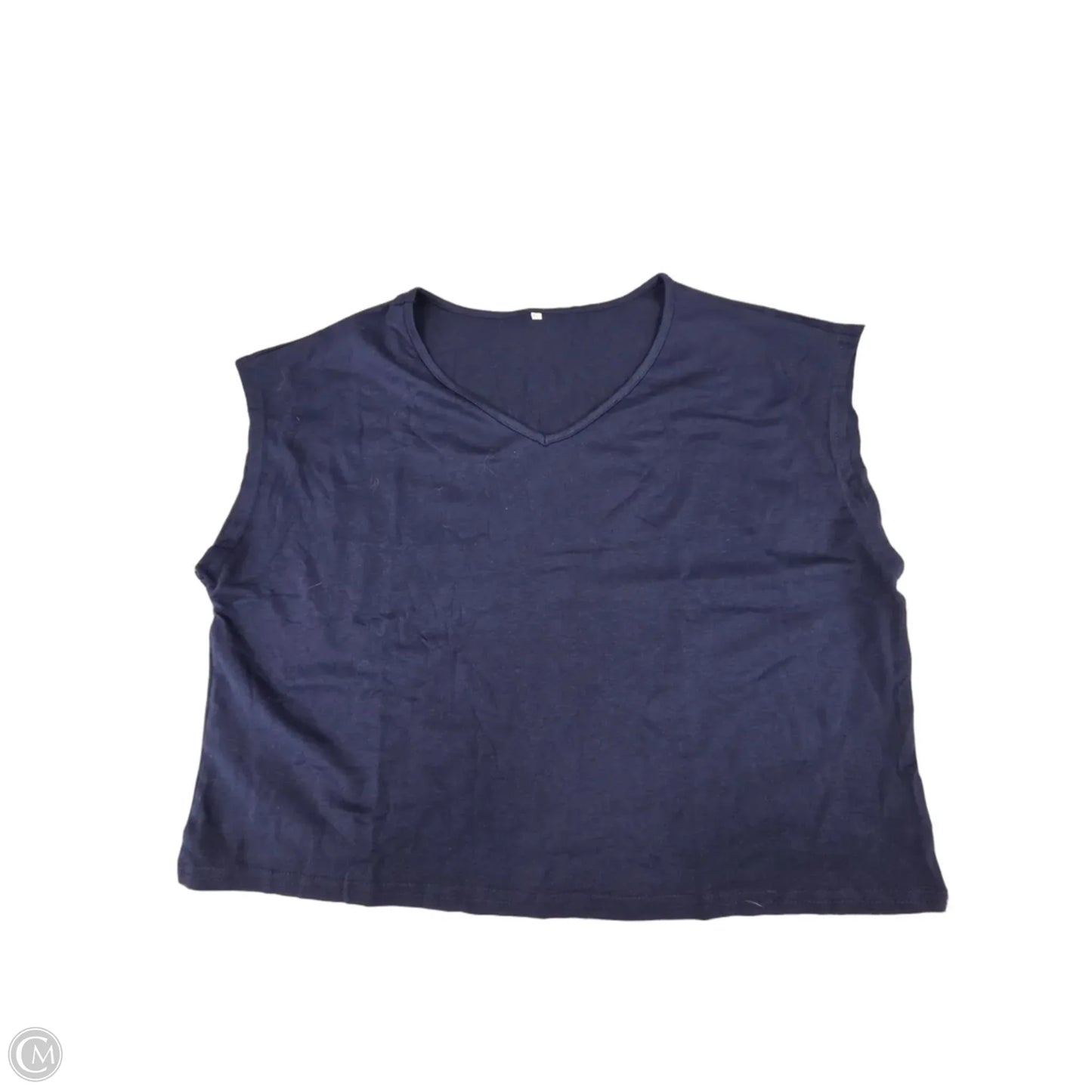 Top Sleeveless By Cmf In Navy, Size: Xl