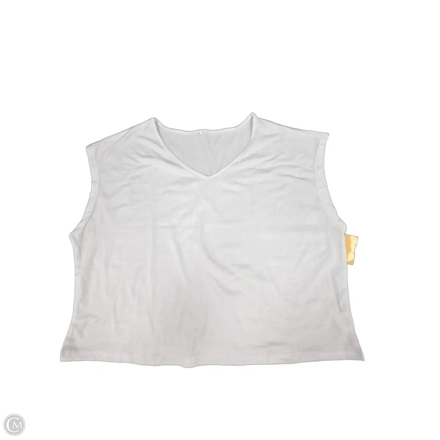 Top Sleeveless By Cmf In White, Size: Xl