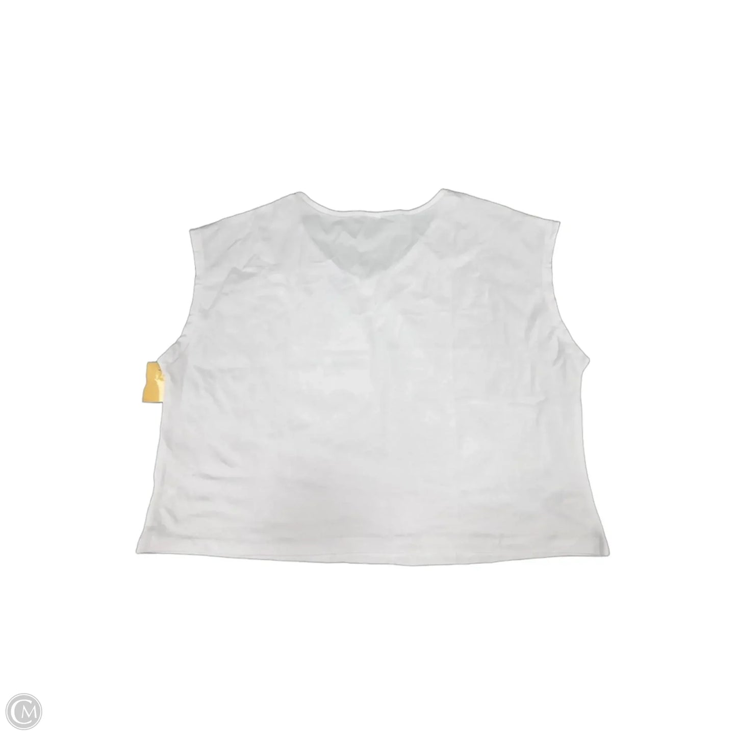 Top Sleeveless By Cmf In White, Size: Xl