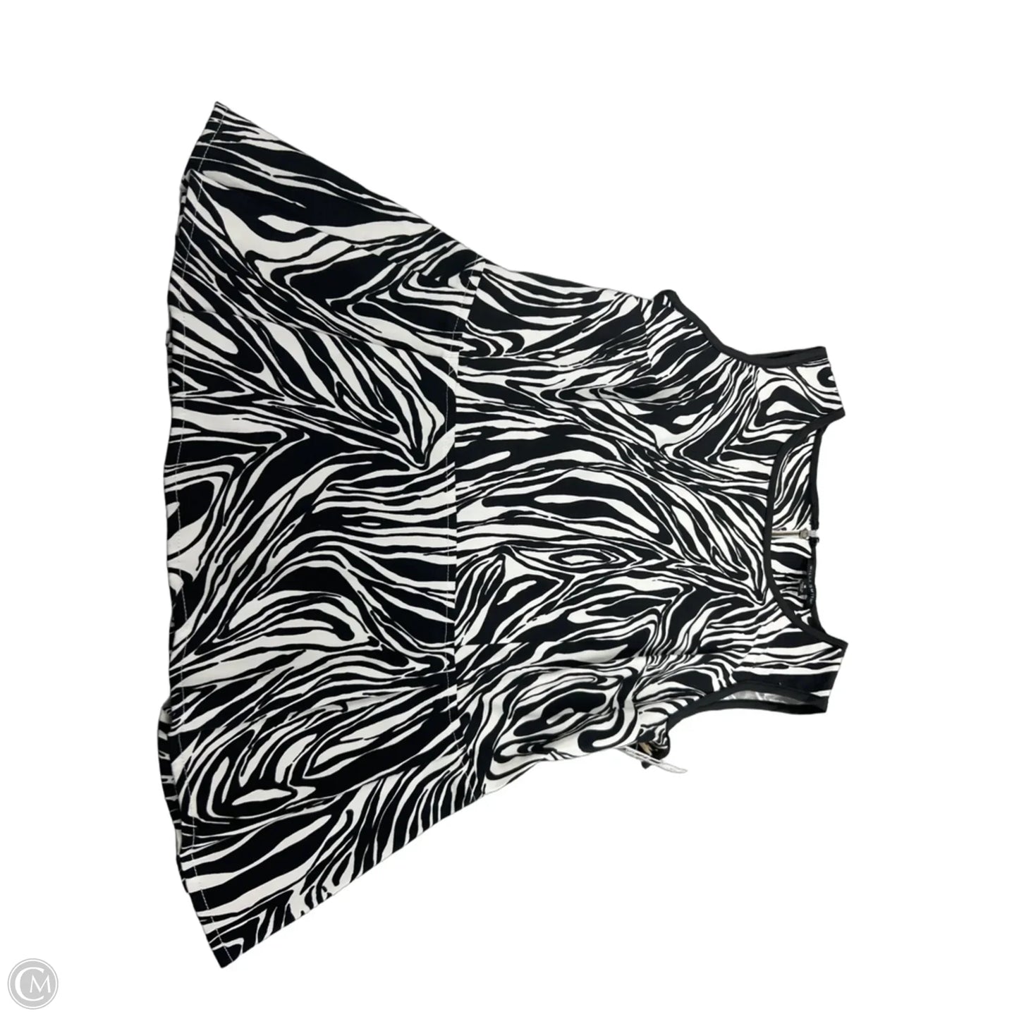 Top Sleeveless By Willi Smith In Zebra Print, Size: M