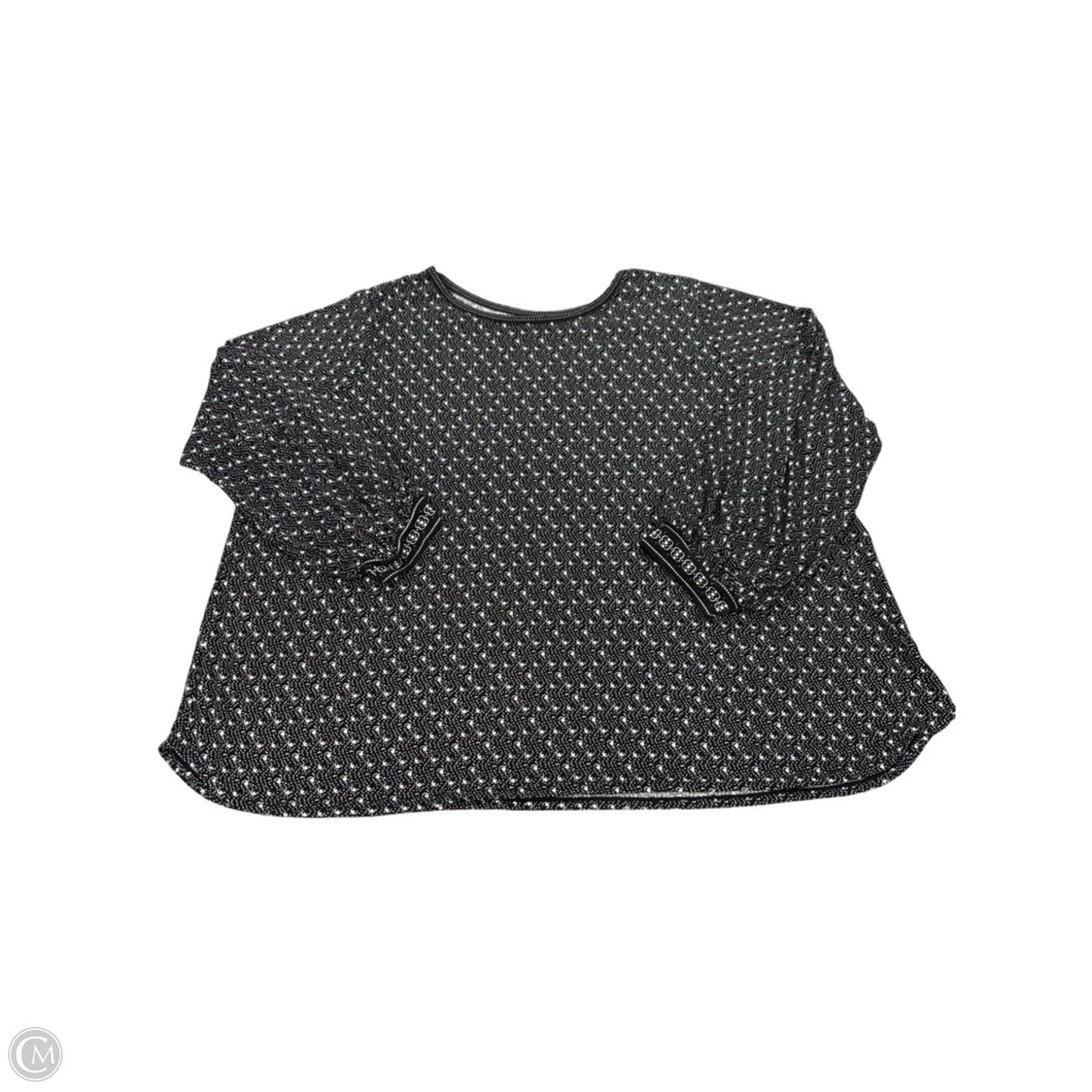 Top Long Sleeve By Max Studio In Black, Size: 2x