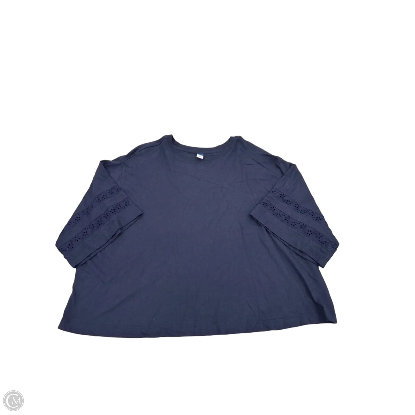 Top Short Sleeve By Old Navy In Navy, Size: 2x