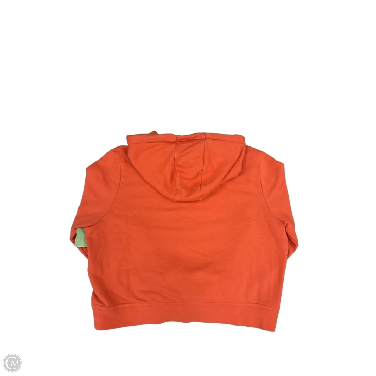 Athletic Sweatshirt Hoodie By Nike In Orange, Size: L