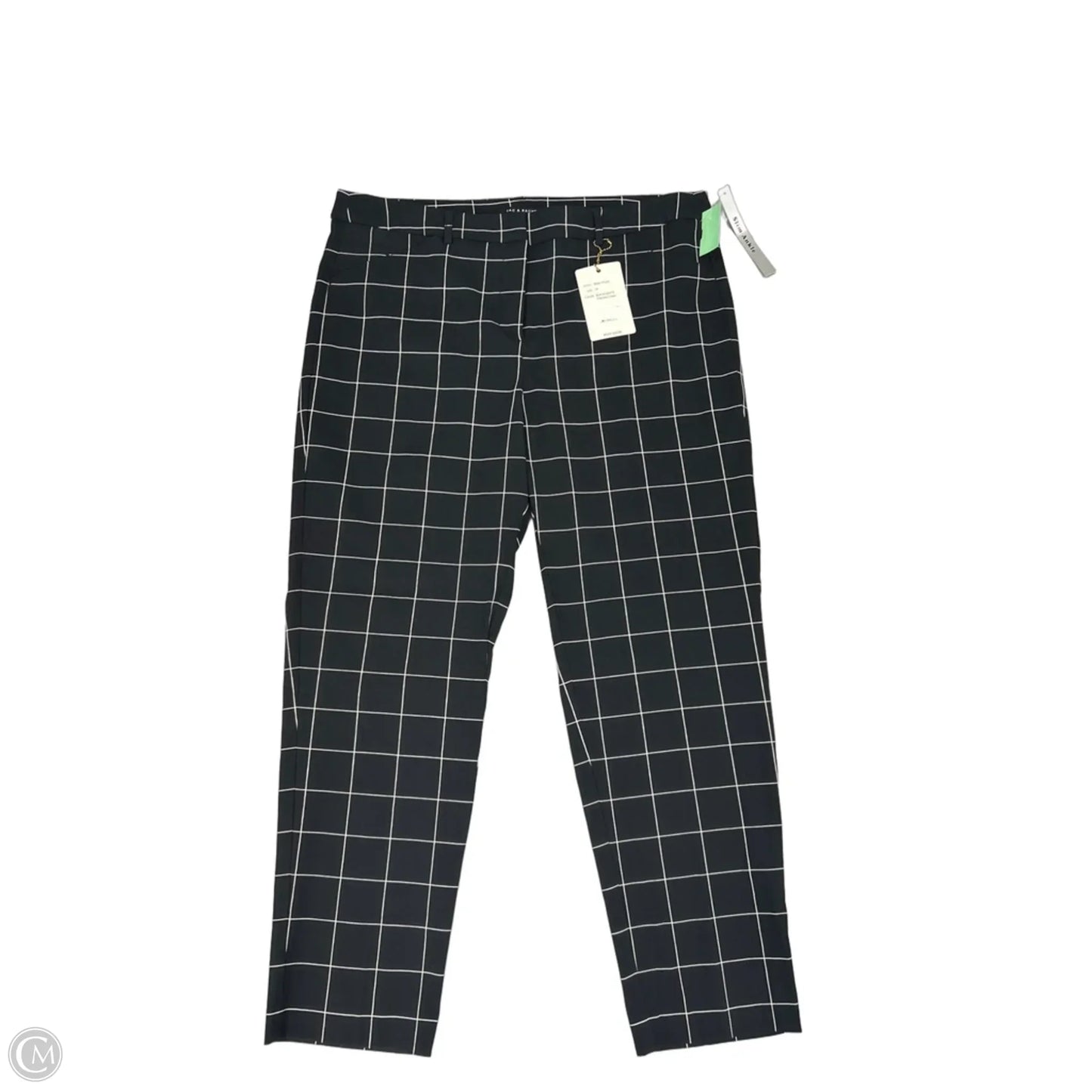 Pants Dress By Zac And Rachel In Black & White, Size: 16
