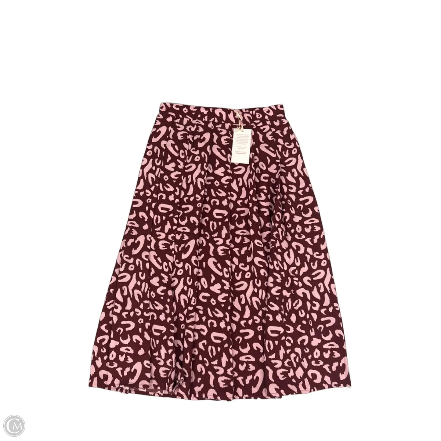 Skirt Midi By Modcloth In Pink & Red, Size: 6a