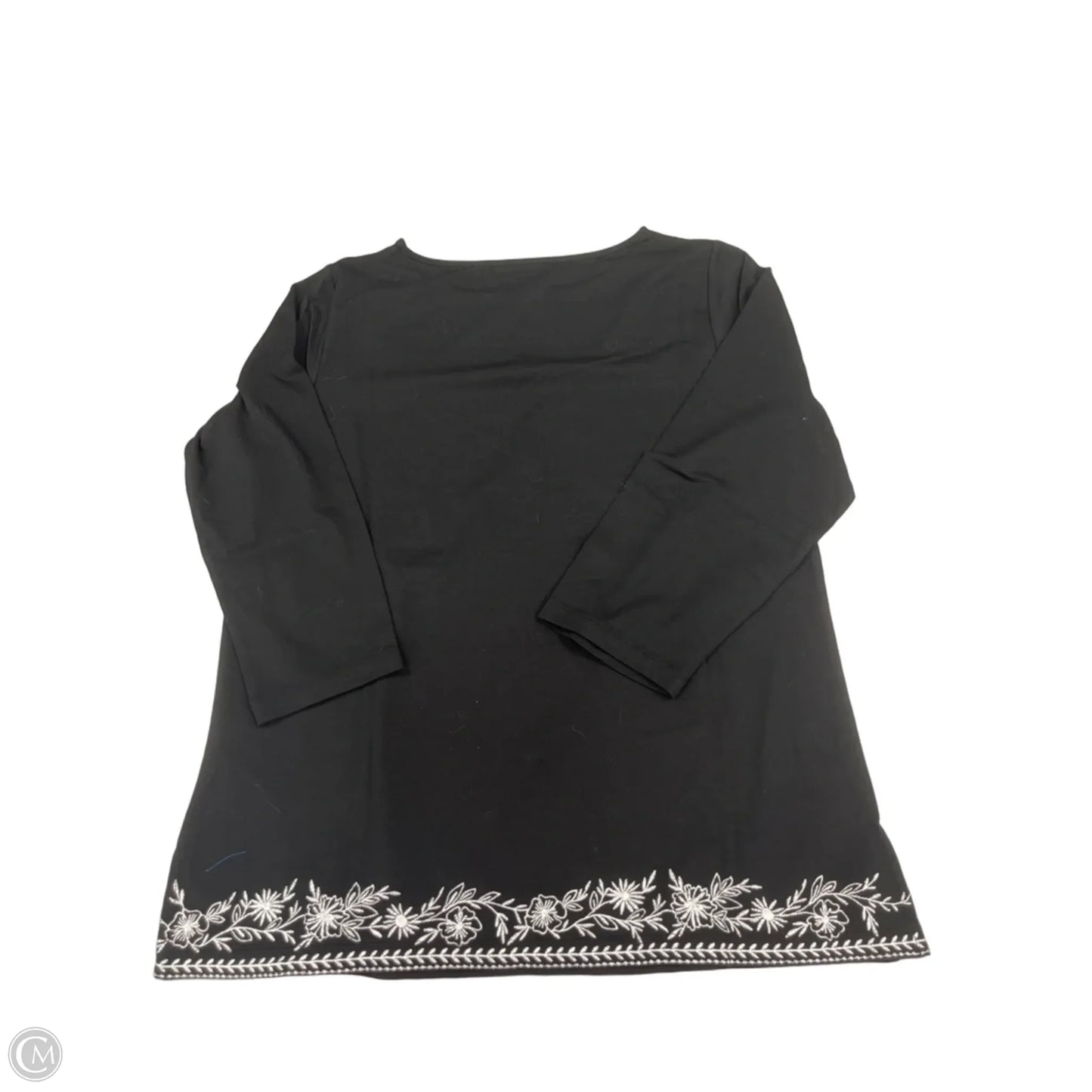 Top Long Sleeve By Susan Graver In Black, Size: S