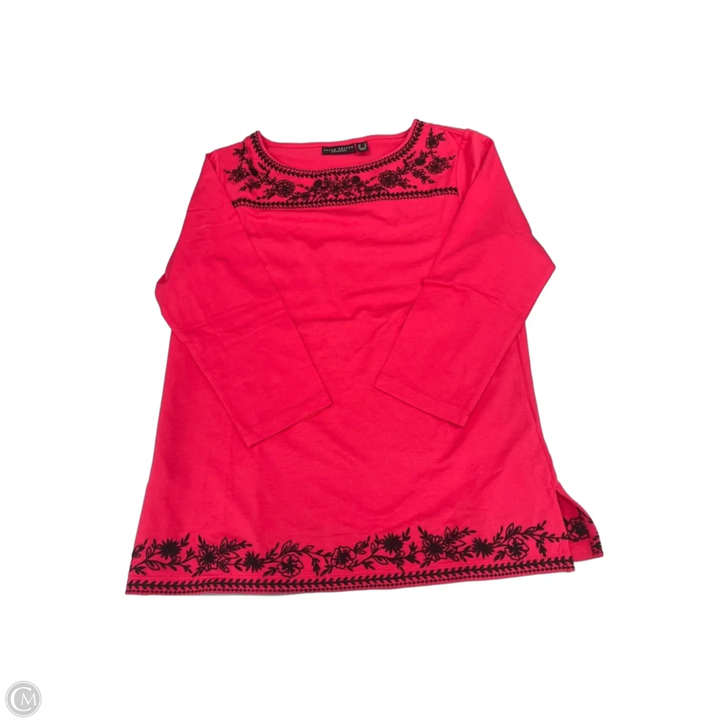 Top Long Sleeve By Susan Graver In Pink, Size: S