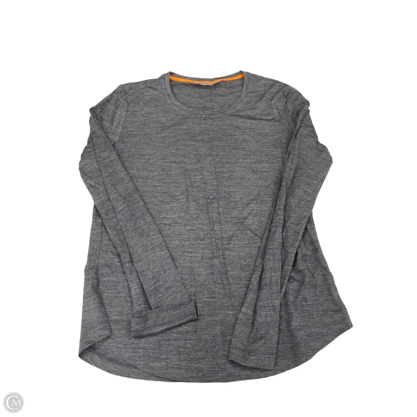 Top Long Sleeve By Cme In Grey, Size: M