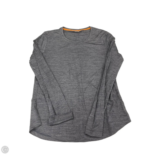 Top Long Sleeve By Cme In Grey, Size: M