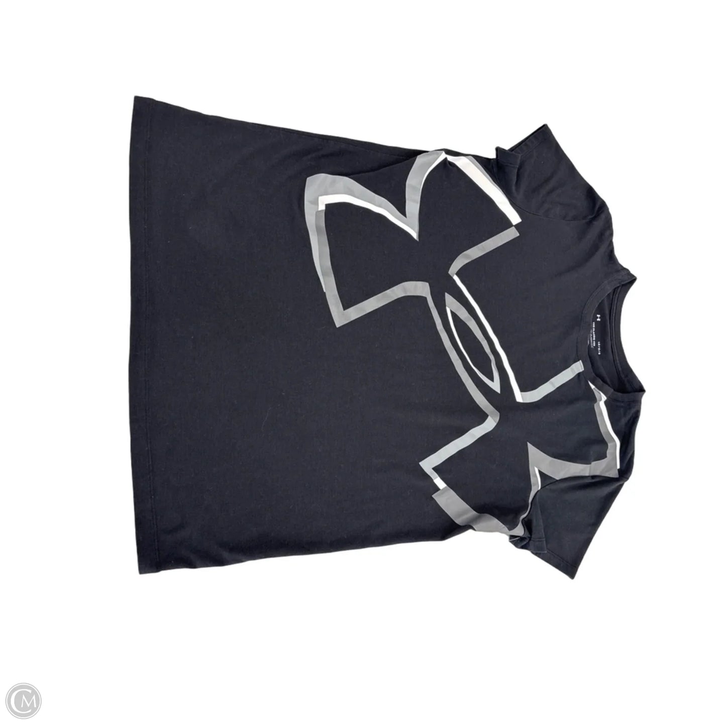 Top Short Sleeve By Under Armour In Black, Size: L