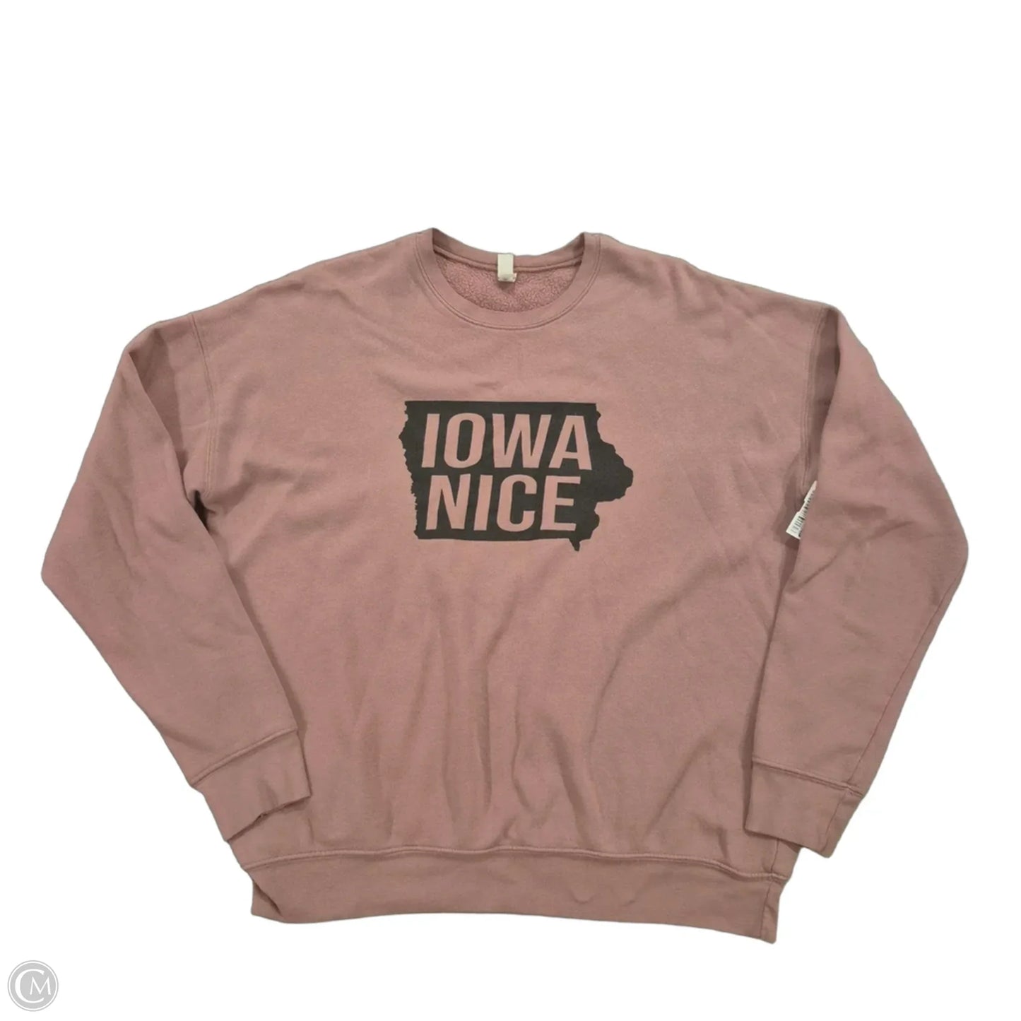 Sweatshirt Crewneck By Bella + Canvas In Mauve, Size: M